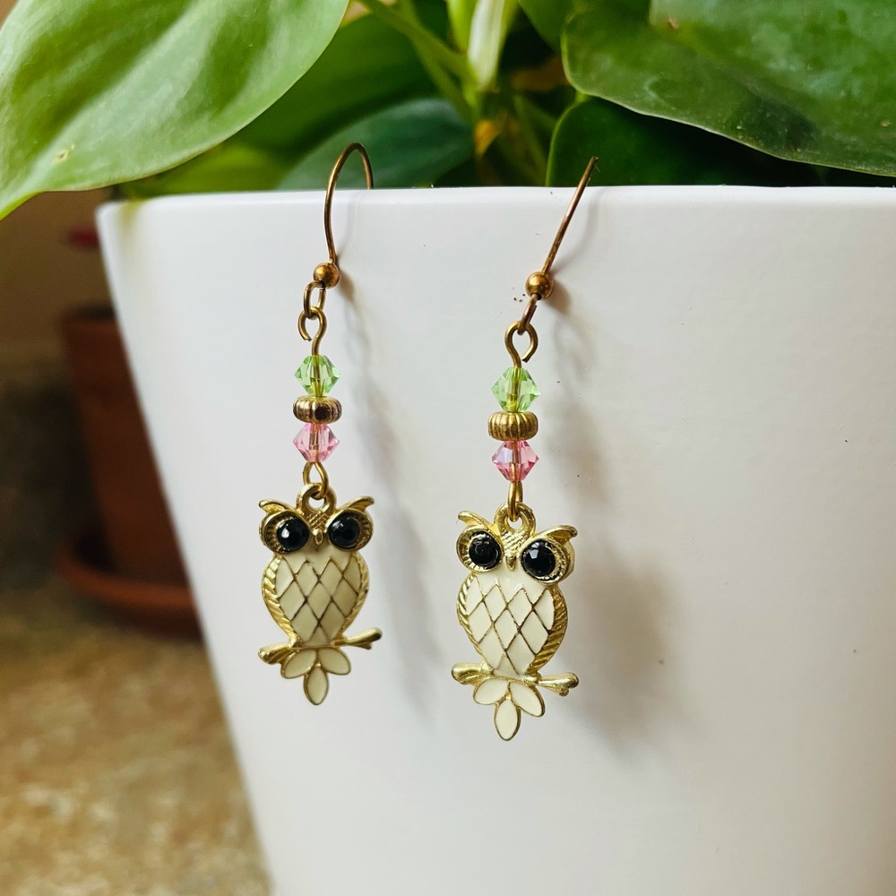 Owl Dangle Earrings